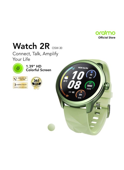 Oraimo Watch 2R 1.39" TFT IP68 Smart Watch - Green