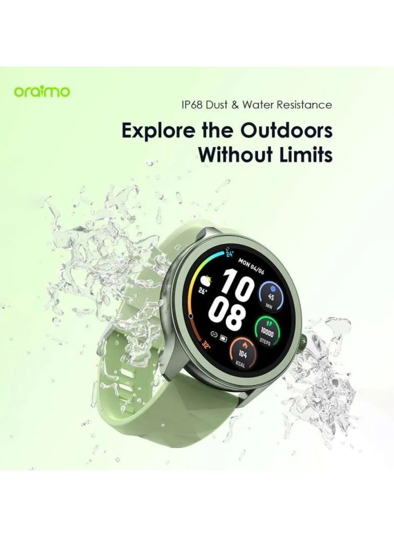 Oraimo Watch 2R 1.39" TFT IP68 Smart Watch - Green