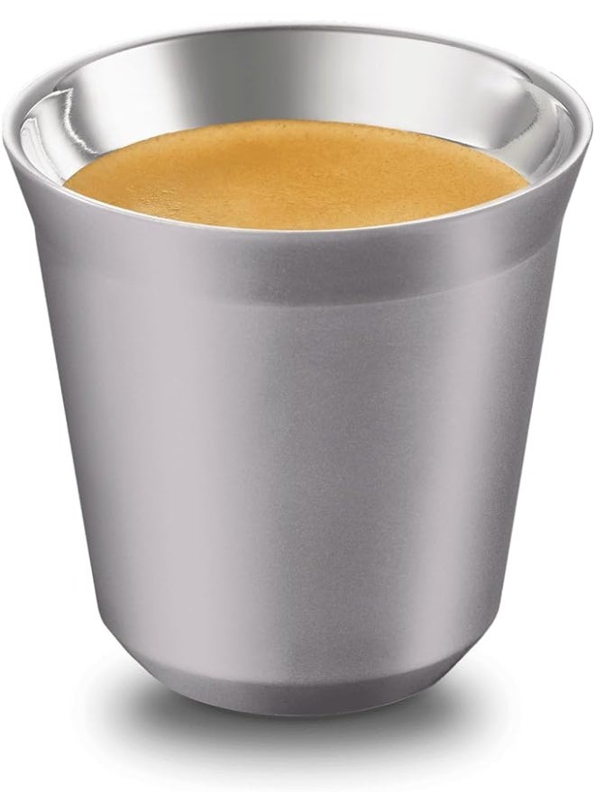 Pixie Lungo Cup, Stainless Steel, Buenos Aires Collection Grey