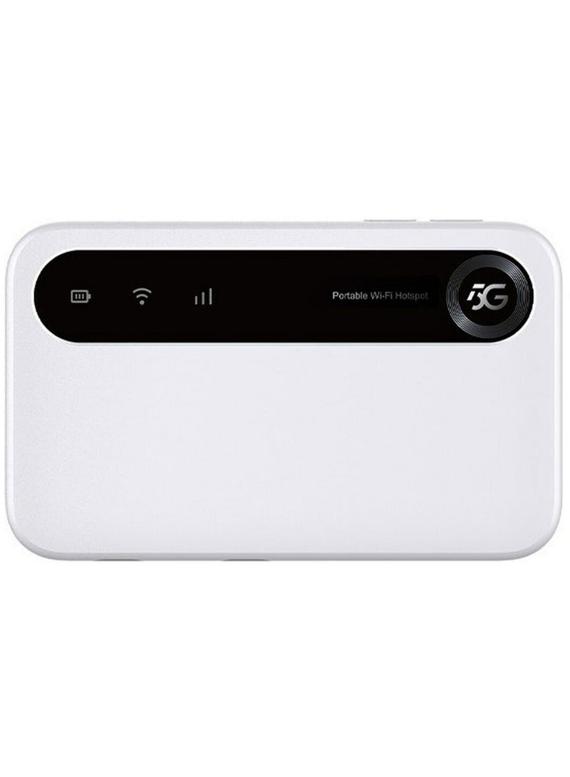 ZTE U50, 5G Portable WiFi Hotspot with SIM Slot Unlocked, Lowcost 5G Modem Router for 32 Home/Business Devices, 5G&4G+, AX1800 WiFi 6, up to 32 Devices White