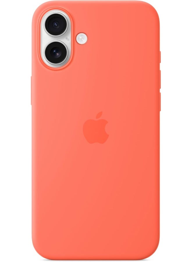 ابل  iPhone 16 Plus Silicone Case With MagSafe – Tangerine - Image 1