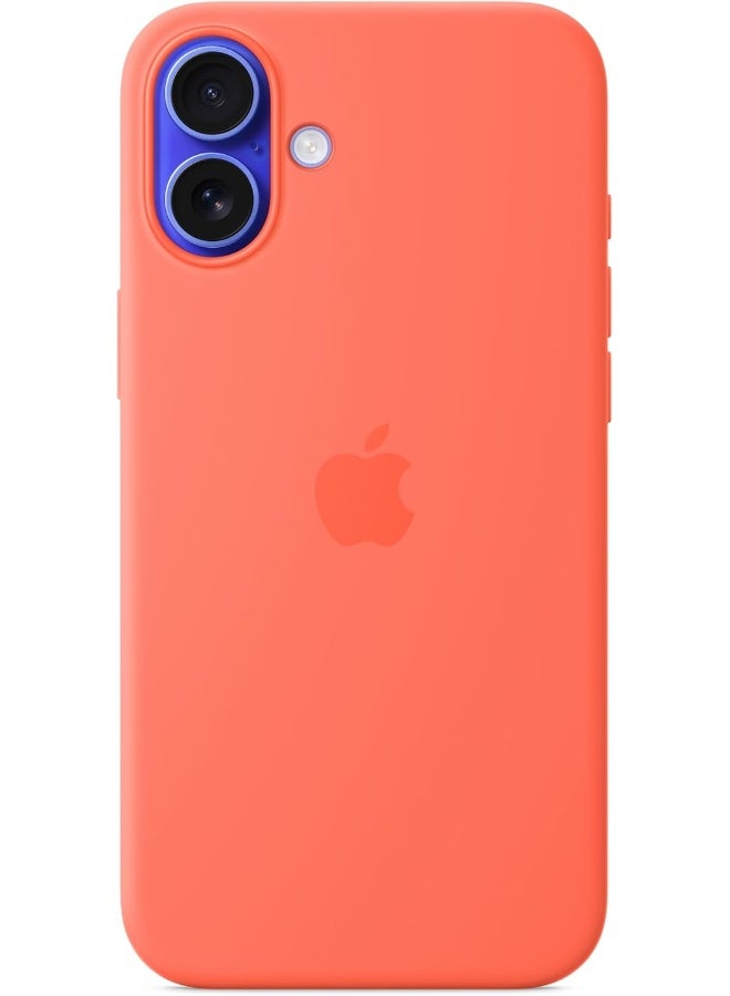 ابل  iPhone 16 Plus Silicone Case With MagSafe – Tangerine - Image 2