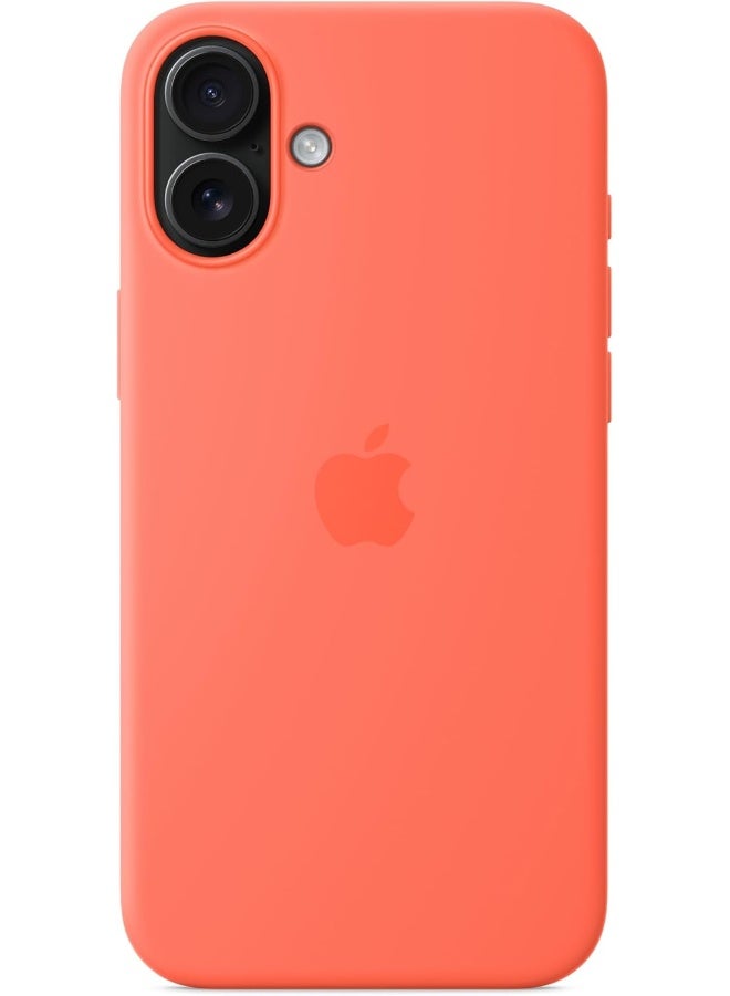 ابل  iPhone 16 Plus Silicone Case With MagSafe – Tangerine - Image 5