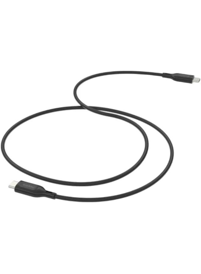 ZAGG Mophie Essentials USB-C to USB-C Cable (1M) – Fast Charging, Durable & Tangle-Free, High-Speed Data Transfer Black  - Image 3