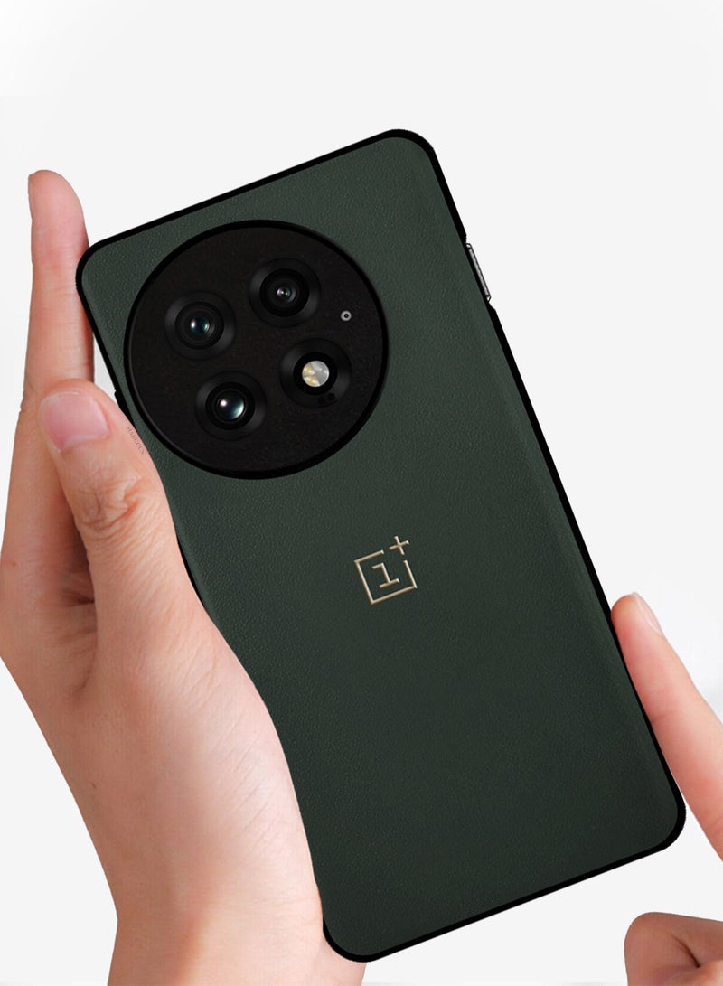 MARGOUN Case Cover for OnePlus 13 Premium Leather, Elegant Protection and Quad-Camera Precision Cutout - Dark Green Dark Green-1  - Image 4