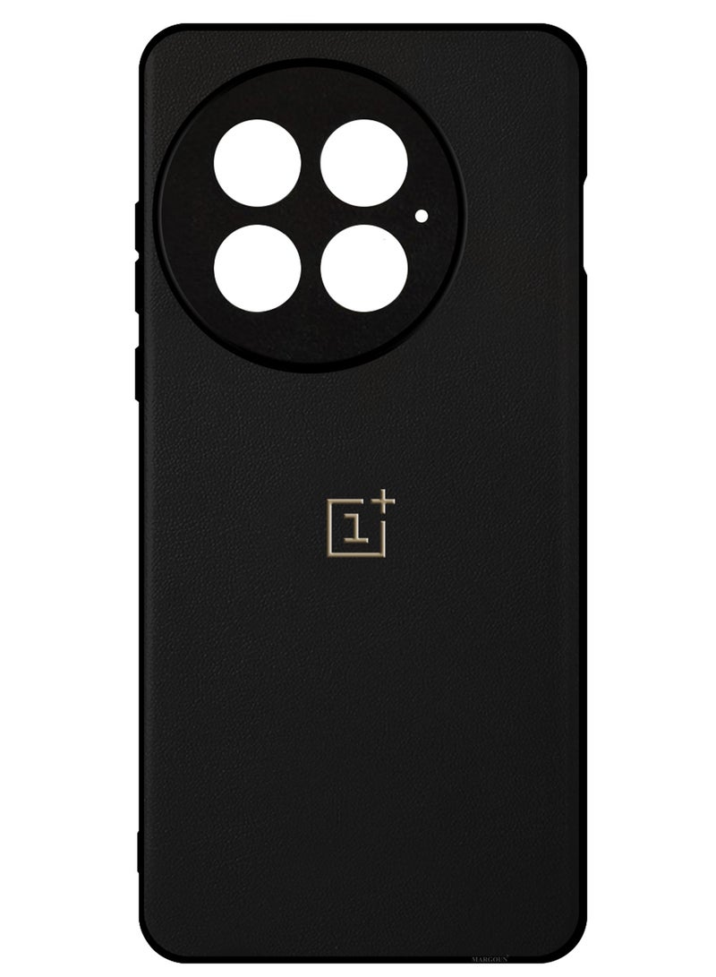 MARGOUN Case Cover for OnePlus 13 Premium Leather, Elegant Protection and Quad-Camera Precision Cutout - Black Black-1  - Image 2