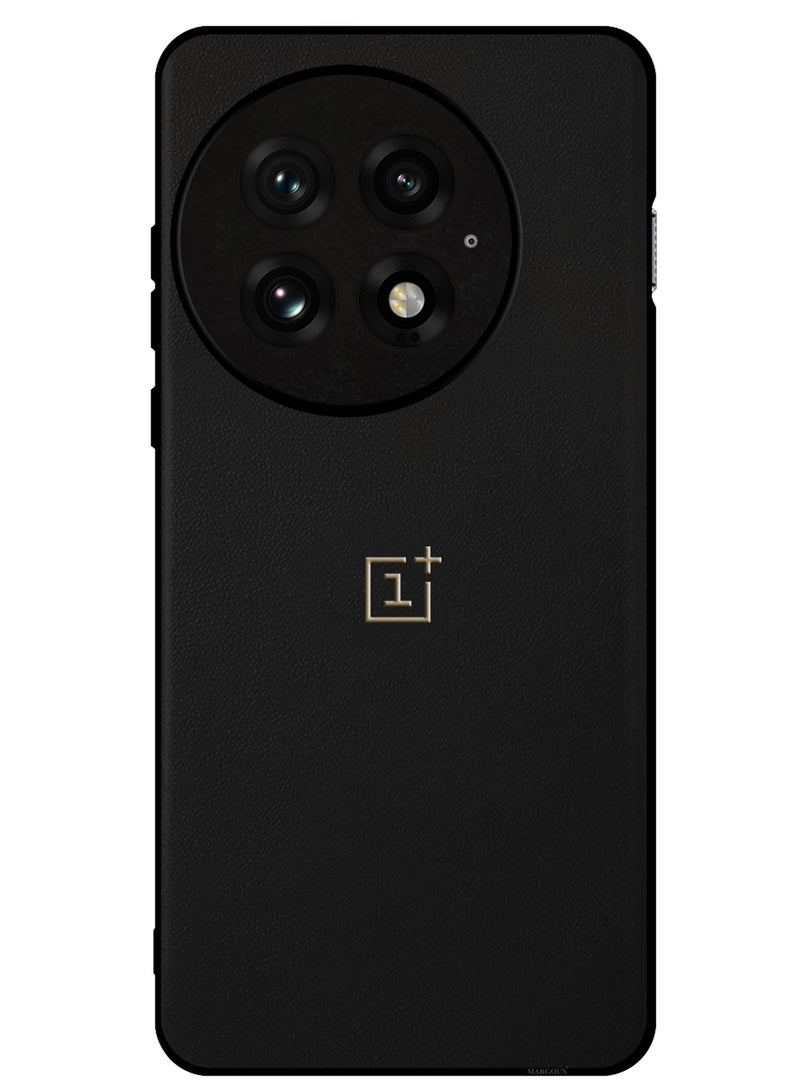 MARGOUN Case Cover for OnePlus 13 Premium Leather, Elegant Protection and Quad-Camera Precision Cutout - Black Black-1  - Image 3
