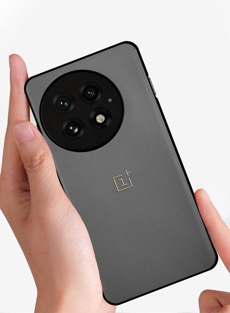 MARGOUN 2Packs Case Cover for OnePlus 13 Premium Leather, Elegant Protection, Quad-Camera Precision Cutout with 3D Shockproof Screen Protector - Grey Grey-2  - Image 4