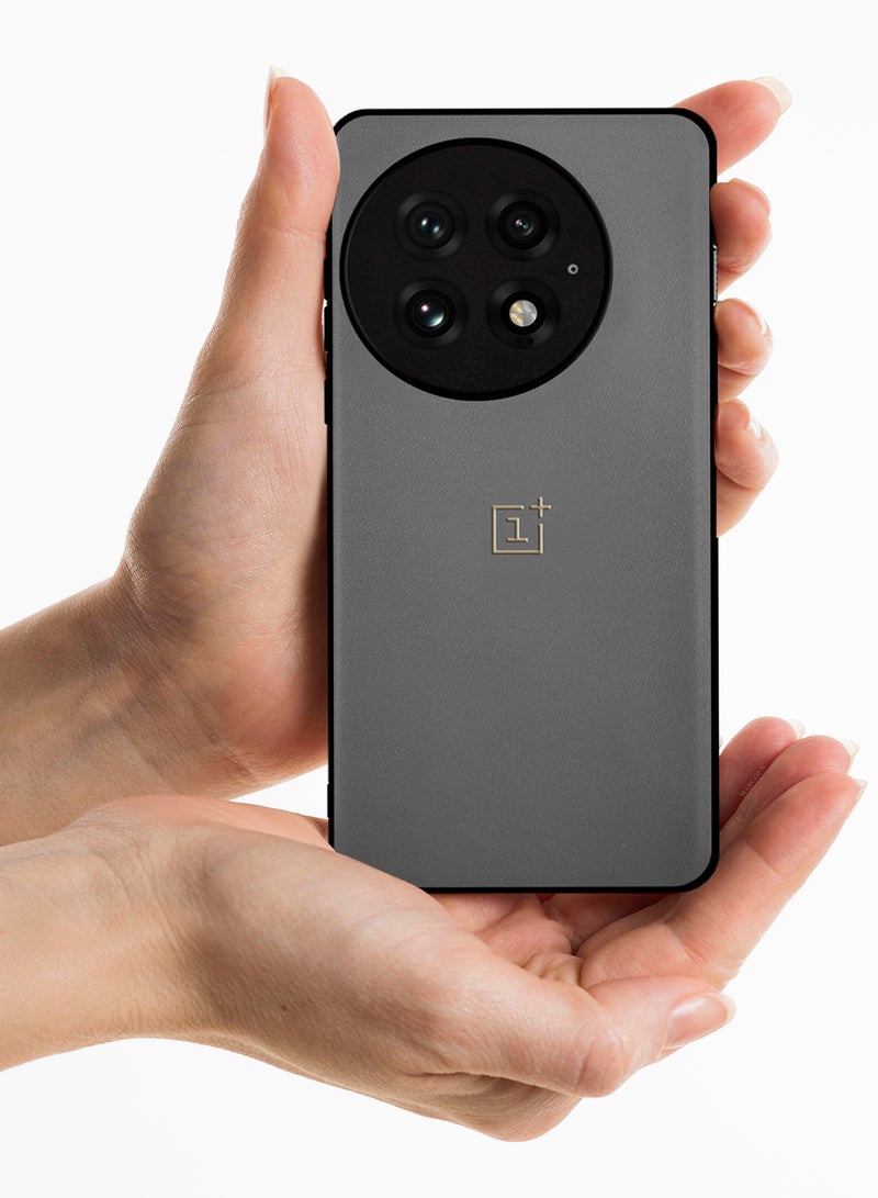 MARGOUN 2Packs Case Cover for OnePlus 13 Premium Leather, Elegant Protection, Quad-Camera Precision Cutout with 3D Shockproof Screen Protector - Grey Grey-2  - Image 5