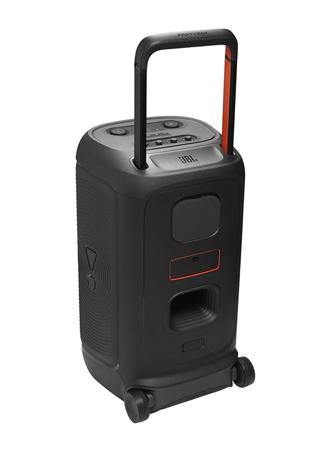 PartyBox 520 Portable Bluetooth Party Speaker with AI Sound Boost, 400W Powerful Sound, Dynamic Light Show, 15H Playtime, Mic & Guitar Inputs, IPX4 Splashproof, Telescopic Handle & Wheels – Black JBLPARTYBOX520EU Black