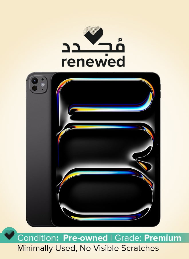 Apple Renewed - iPad Pro M4 2024 (5th Gen) 11-Inch 256GB 5G Space Black - International Version - Image 1