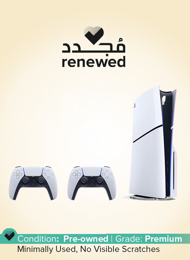 Sony Renewed - PlayStation 5 Slim (International Version) Disc DualSense Wireless Controller Double Pack - Image 1