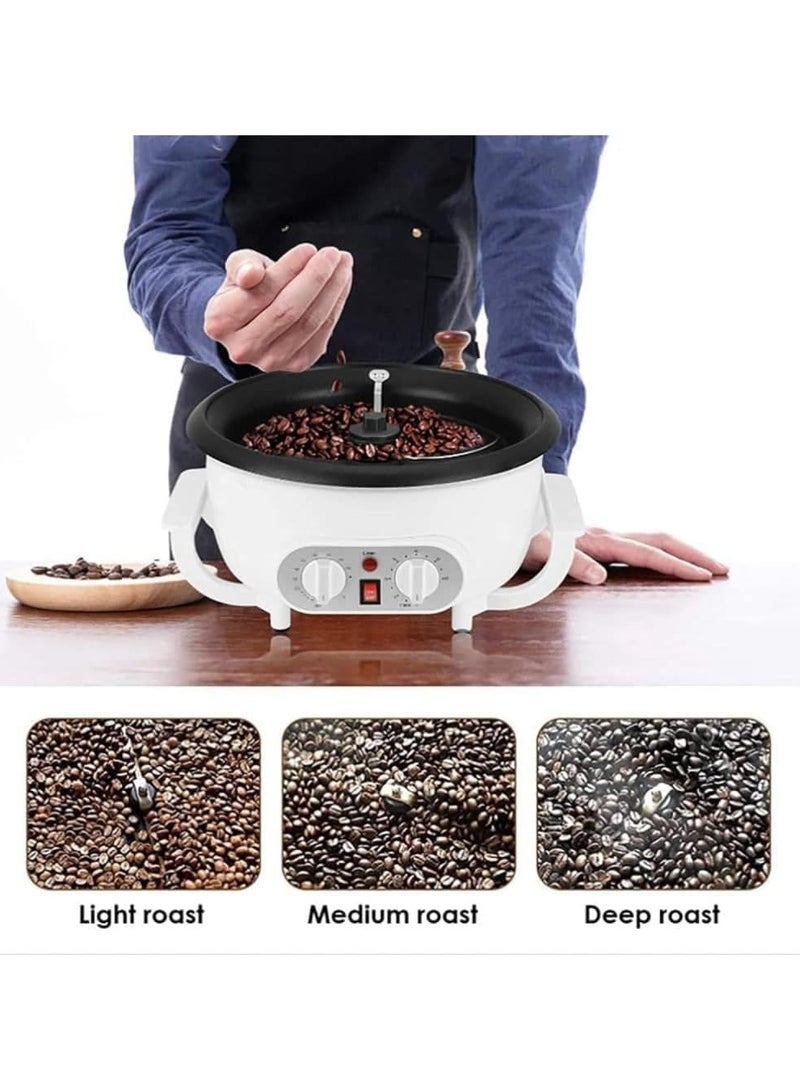 DLC Electric Coffee Roaster Machine 750g – 800W Multifunction Bean Roasting Machine with Stainless Steel Stir Bars, Safety Handle & Control Panel 800 W 38252 white  - Image 2