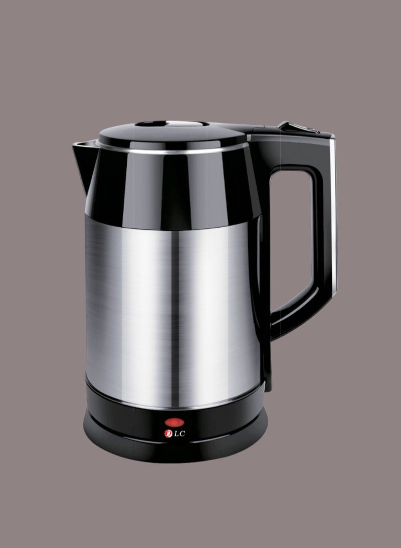 DLC Electric Kettle 2.7L – 1800W with Hot-Proof Double Layer Body, 360° Cordless Base, Stainless Steel Heating Element, Boil-Dry Protection 2.7 L 1800 W 38319 silver - Image 2