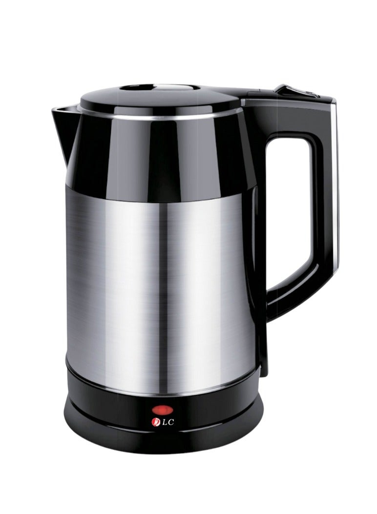 DLC Electric Kettle 2.7L – 1800W with Hot-Proof Double Layer Body, 360° Cordless Base, Stainless Steel Heating Element, Boil-Dry Protection 2.7 L 1800 W 38319 silver - Image 4