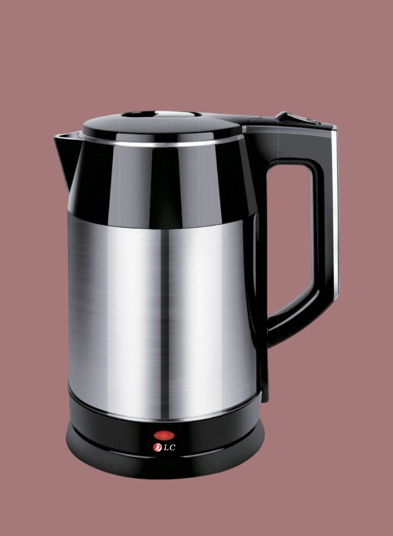 DLC Electric Kettle 2.7L – 1800W with Hot-Proof Double Layer Body, 360° Cordless Base, Stainless Steel Heating Element, Boil-Dry Protection 2.7 L 1800 W 38319 silver - Image 3