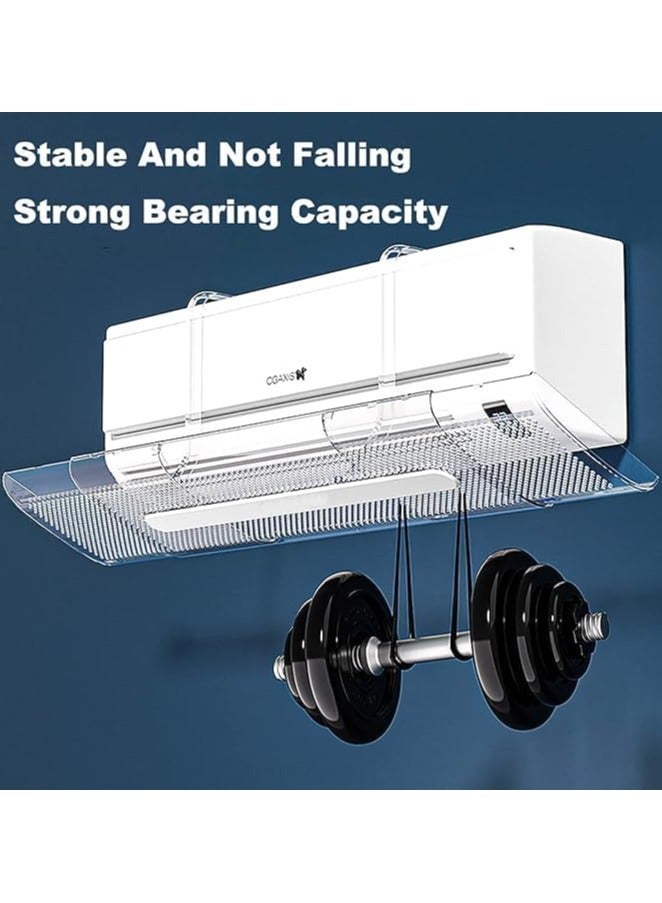 دي إل سي  AC Air Flow Deflector 53-95CM – 180° Rotating Air Conditioner Outlet Baffle – Anti-Direct Wind Cover – Easy Install – Fits Most Wall AC Units 27100 white  - Image 3