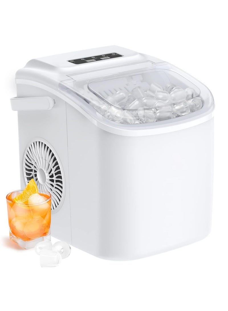 DLC Portable Ice Maker Machine 1.1L – 112W Fast Ice Making in 9 Mins 1.1 L 112 W 37564W white  - Image 1