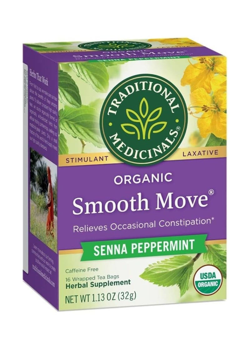 Traditional Medicinals Traditional Medicinals Smooth Move Peppermint 16 Tea 
