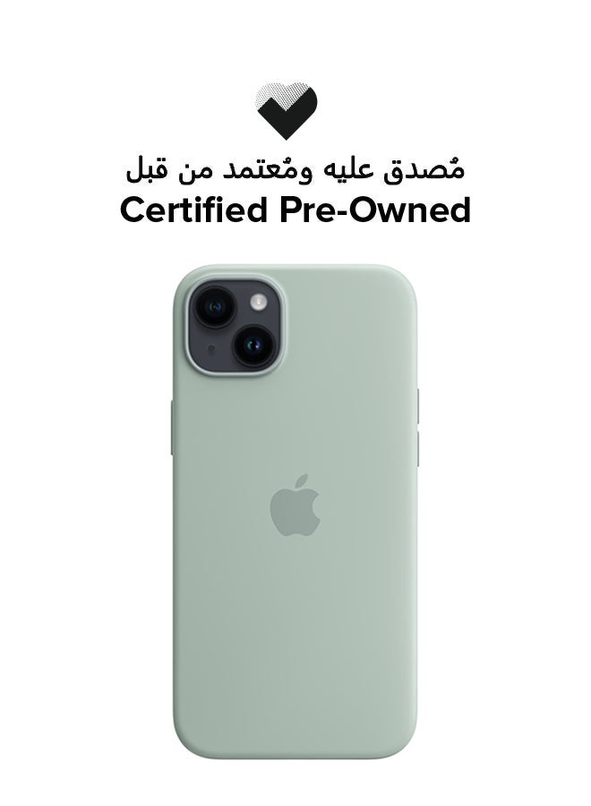 Apple Certified Pre Owned - iPhone 14 Plus Silicone Case With MagSafe Succulent  - Image 1