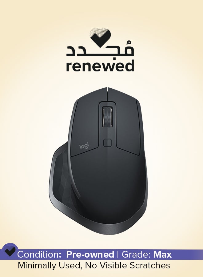 Logitech Renewed - MX Master 2S Bluetooth Wireless Mouse with Flow Cross Graphite  - Image 1