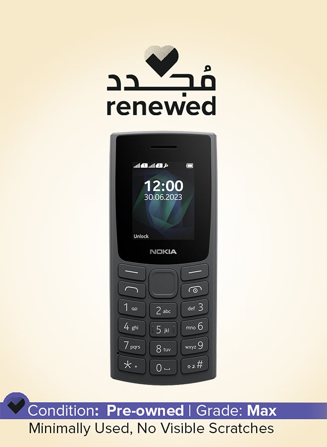 NOKIA Renewed - 106 Dual SIM Charcoal 16MB 4G  - International Version  - Image 1