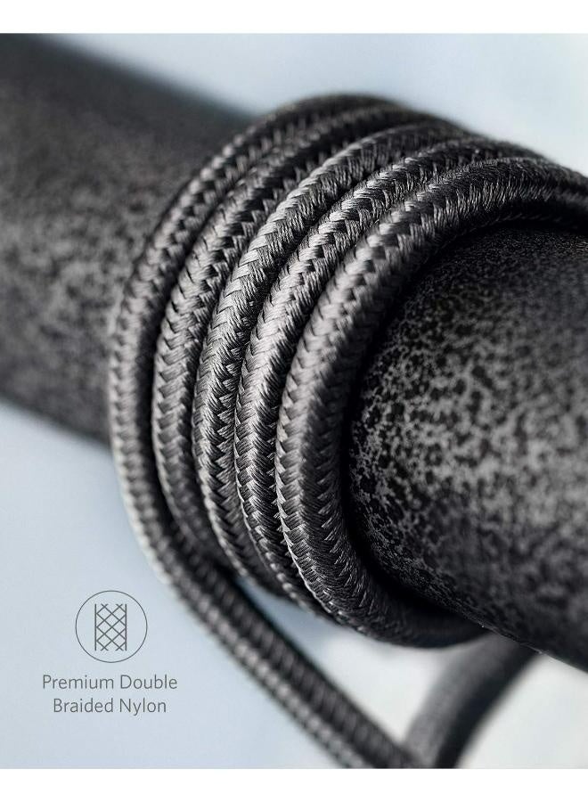 Anker 322 Ultra-Durable Cable USB-C to USB-C Cable ( 3.3 ft Braided ) 60W USB C PD Fast Charging Cable for Apple, Samsung, Google, and more - Black - Image 4