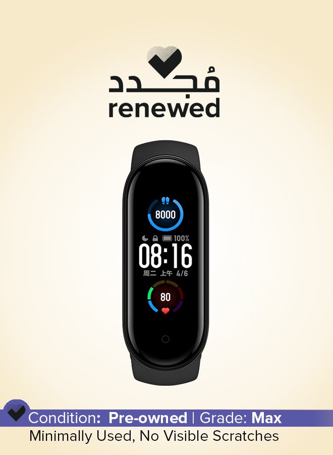 Xiaomi Renewed - Mi Band 5 Fitness Tracker Black  - Image 1