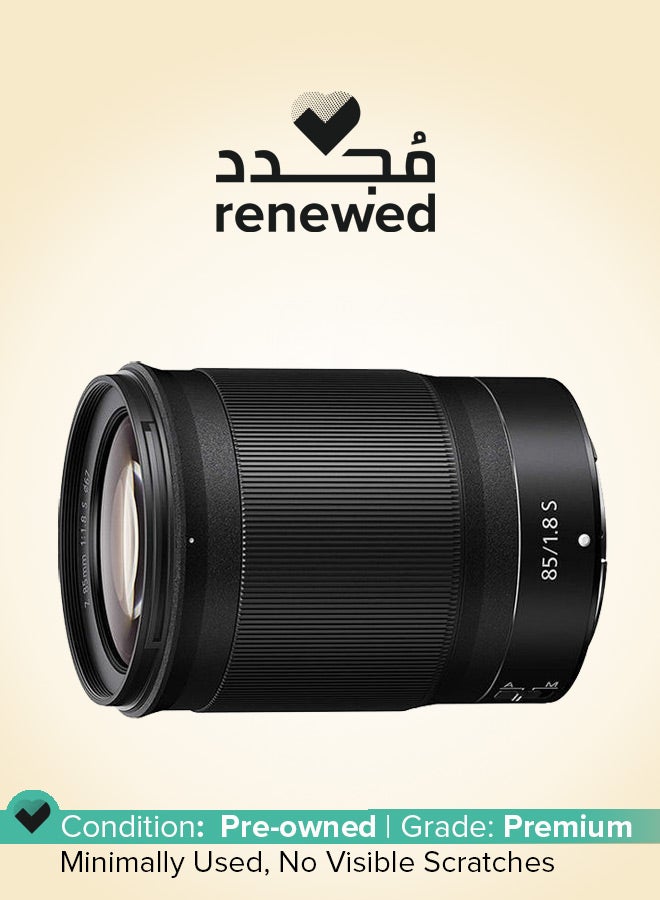 Nikon Renewed - Nikkor Z 85Mm F/1.8 S Portrait Fast Prime Lens For  Mirrorless Cameras Black  - Image 1