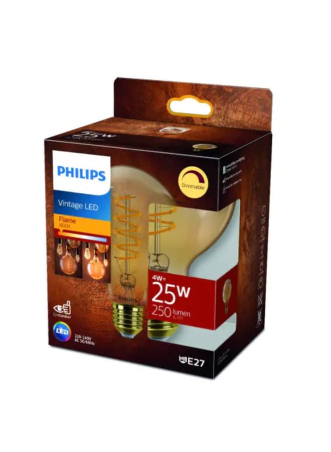 Philips Philips Filament LED Bulb 4W Equivalent 25W, Warm G93 E27 GOLD SP D SRT4  - Image 2