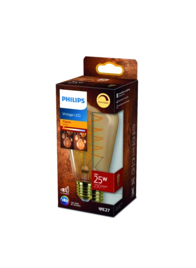 Philips Philips Filament LED Bulb 4W Equivalent 25W, Warm ST64 E27GOLD SP D RFSRT4  - Image 2
