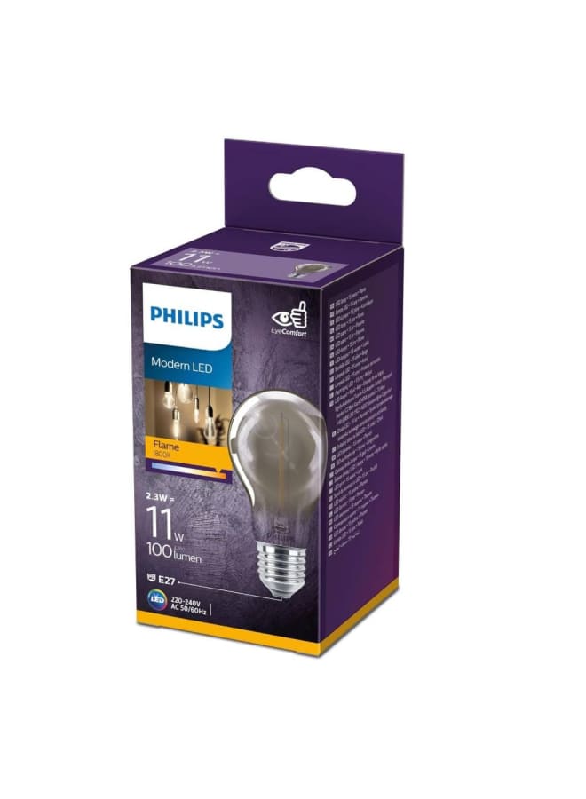 Philips Philips Filament LED Bulb 2.3 W Equivalent 11W, Warm A60 E27 smoky ND RFSRT4  - Image 2