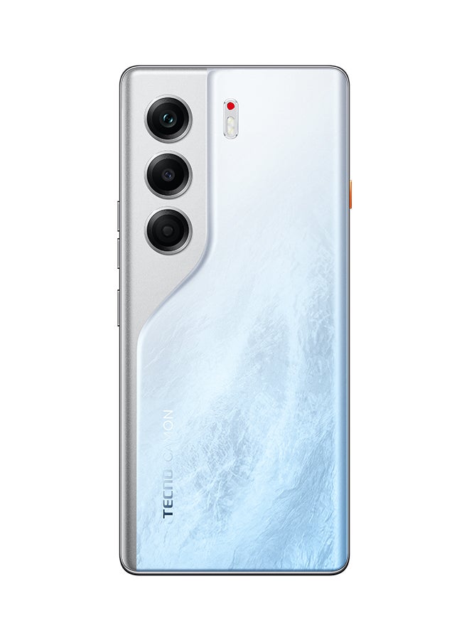 تكنو Camon 40 Pro Dual SIM Glacier White 8GB RAM 256GB 5G - Middle East Version - Image 3