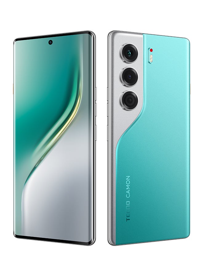تكنو Camon 40 Pro Dual SIM Emerald Lake Green 8GB RAM 256GB 5G - Middle East Version - Image 4