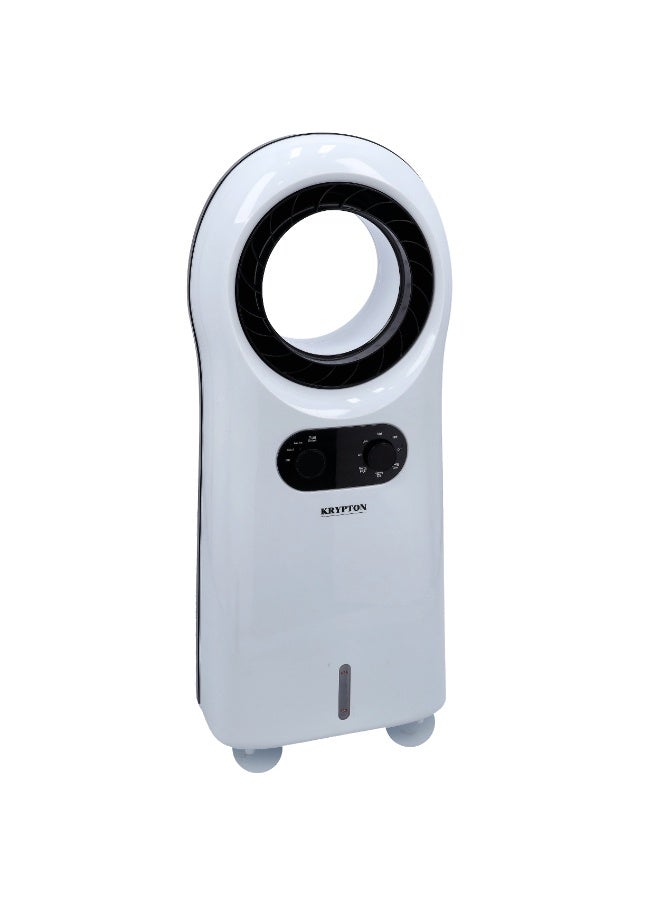 KRYPTON Portable Air Cooler | 2-in-1 Evaporative Cooler & Humidifier | 3-Speed Fan, 3.5L Water Tank with Ice Box, Anion Function, Bladeless Design, Low Noise | Ideal for Home & Office 3.5 L 65 W KNAC6316 White & Black  - Image 1