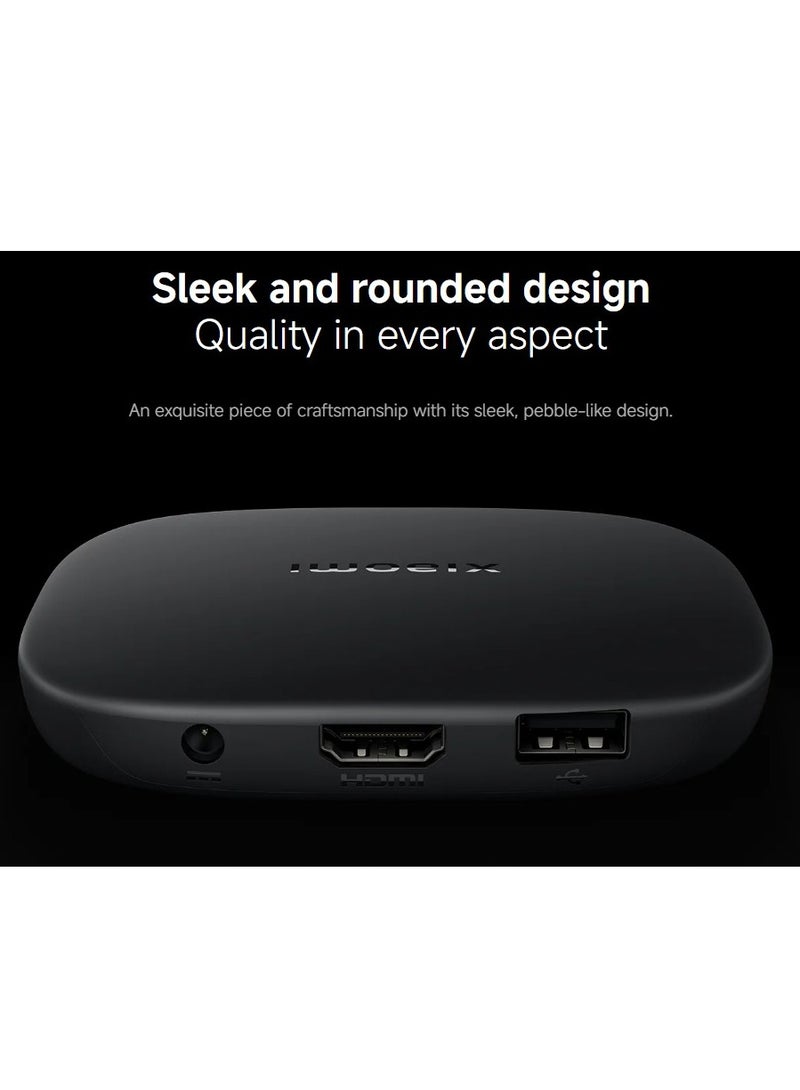 Xiaomi TV Box S 3rd Gen - 4K UHD, Google TV, 32GB Memory, Dolby Vision & Atmos, WiFi 6, HDMI 2.1, Fast Streaming, Compact and Powerful black - Image 3