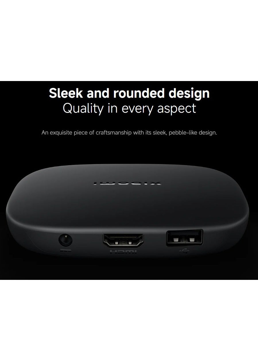 Xiaomi TV Box S 3rd Gen - 4K UHD, Google TV, 32GB Memory, Dolby Vision & Atmos, WiFi 6, HDMI 2.1, Fast Streaming, Compact and Powerful black image 4