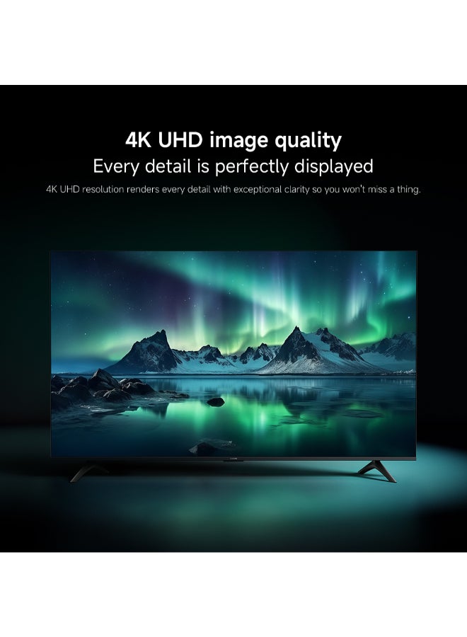 Xiaomi TV A 55 2026 Google TV™ 4K UHD image quality, Dolby Audio & DTS:X, Metallic design Epitome of quality, Game Boost mode 120Hz L55MB-AME Black - Image 3