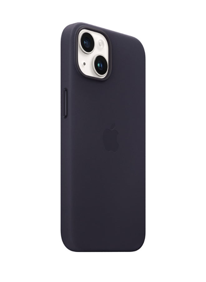 Apple Renewed - iPhone 14 Leather Case With MagSafe - Ink  - Image 3