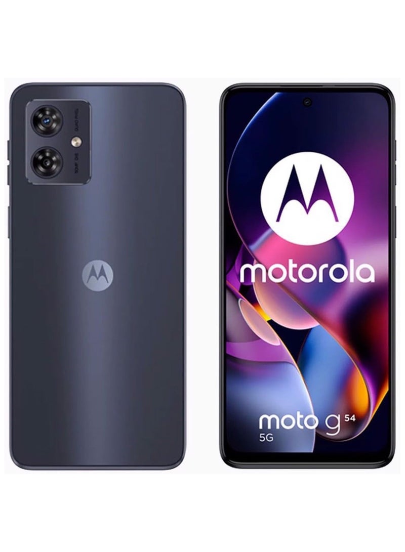 Motorola Moto g54 5G power edition Dual SIM 8GB RAM 256GB ROM Midnight Blue - International Version  - Image 1