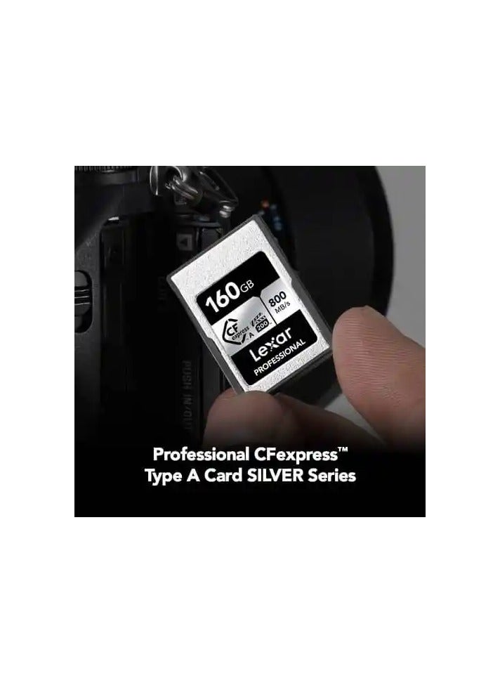 Lexar LEXAR PROFESSIONAL 160GB CFEXPLEXAR professional 160gb cfexpress type a card silver, up to 800mb/s read 700mb/s write (LCAEXSL160G-RNENG)RESS TYPE A CARD SILVER, UP TO 800MB/S READ 700MB/S WRITE (LCAEXSL160G-RNENG) - Image 2