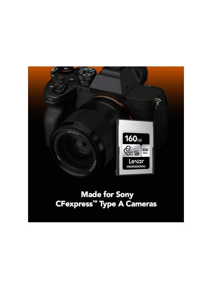 Lexar LEXAR PROFESSIONAL 160GB CFEXPLEXAR professional 160gb cfexpress type a card silver, up to 800mb/s read 700mb/s write (LCAEXSL160G-RNENG)RESS TYPE A CARD SILVER, UP TO 800MB/S READ 700MB/S WRITE (LCAEXSL160G-RNENG) - Image 3