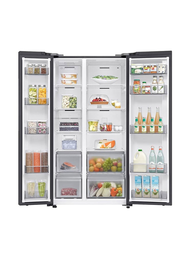 Samsung Samsung 655 L  Side-by-Side Refrigerator with  Water Dispenser, RS70F65Q1FAE-Black RS70F65Q1FAE Black  - Image 4
