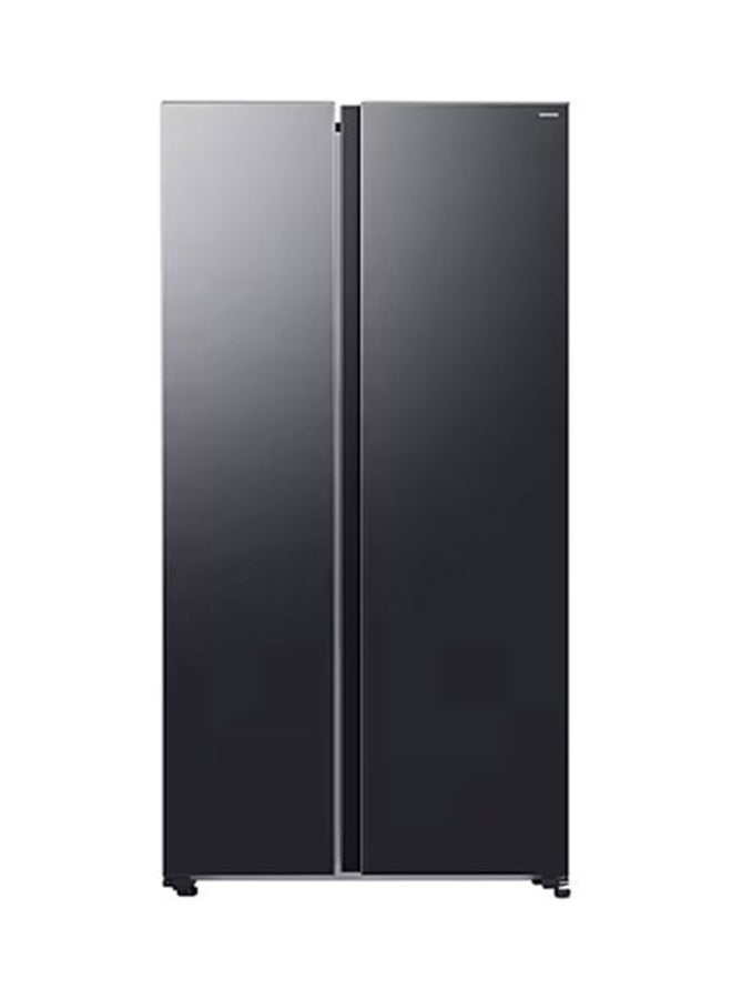 Samsung 655L Bespoke AI Side Side Refrigerator with Mono Cooling, AI inverter Compressor, WiFi Enabled, SmartThings App Connectivity, RS70F65Q1FAE Black - Image 1