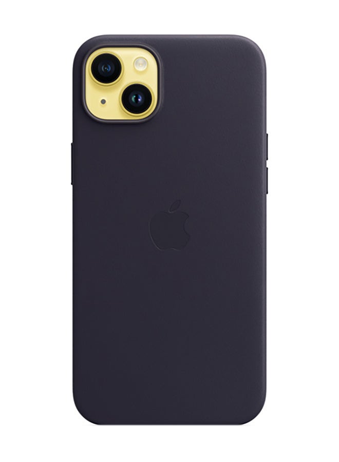 Apple Renewed - iPhone 14 Plus Leather Case With MagSafe - Ink  - Image 3