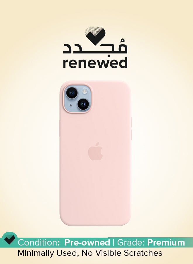 Apple Renewed - iPhone 14 Plus Silicone Case With MagSafe - Chalk Pink  - Image 1