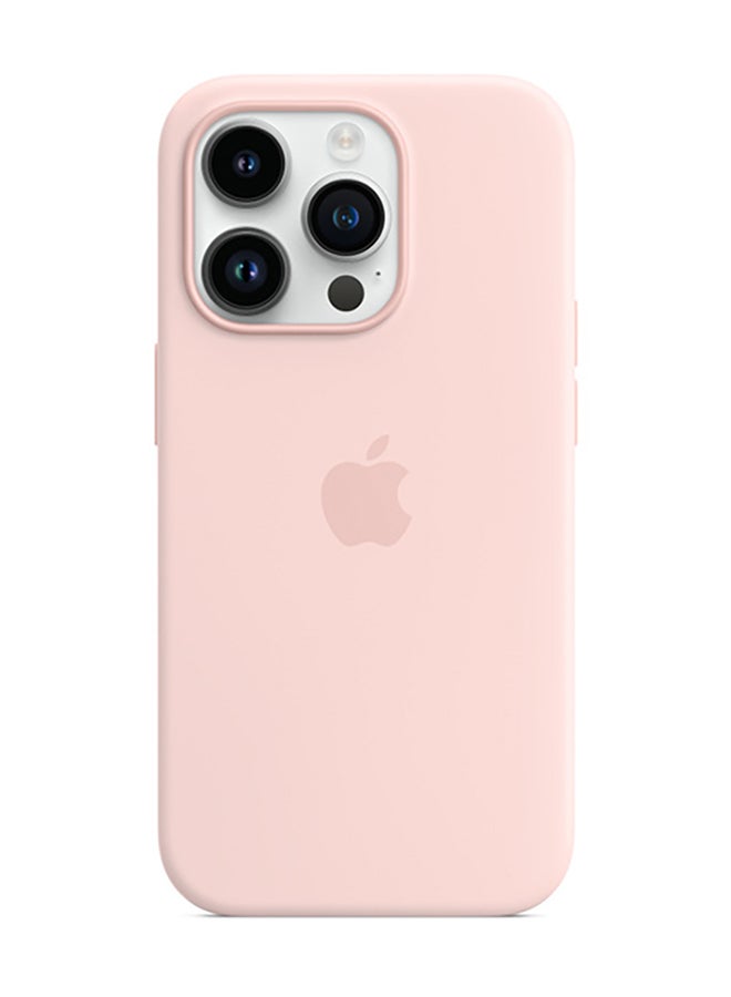 Renewed - iPhone 14 Pro Silicone Case With MagSafe - Chalk Pink