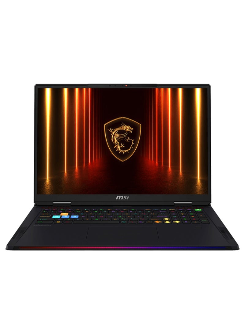 MSI Raider A18 HX A9WIG Laptop With 18-Inch UHD+ Display, AMD Ryzen 9-9955HX3D Processor/64GB RAM/2TB SSD/16GB Nvidia Geforce RTX 5080 Graphics Card/Windows 11 Home English/Arabic CORE BLACK  - Image 1