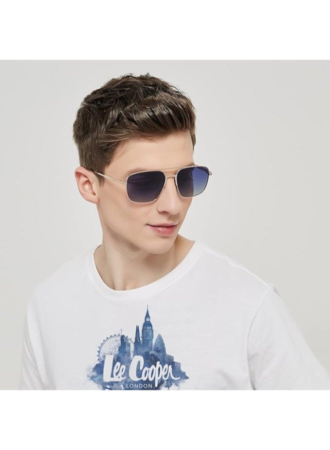 لي كوبر Polarized Sunglasses  Frame  Mirror Lens 56mm  - LC1024C01  - Image 5