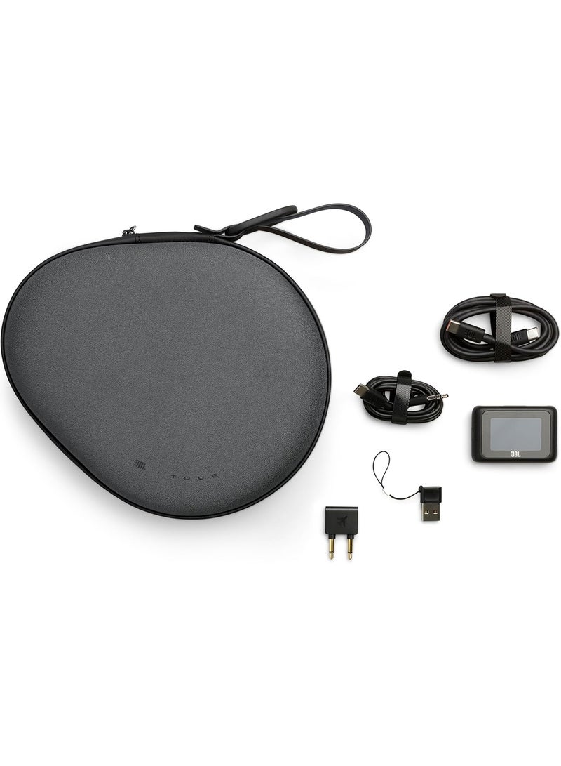 JBL Tour One M3 Smart Tx - Wireless Over-Ear Noise Cancelling Headphones with Smart Transmitter, Hi-Res Audio (3.5mm or USB-C), Spatial 360 Sound with Head Tracking & 70Hrs of Playback Black  - Image 2